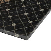 Französische Land-Hahn-Vintage antike Schneidebrett (Ecke)