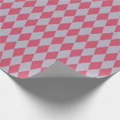 Französische Land-Harlekin-Flieder u. Rose Geschenkpapier (Ecke)