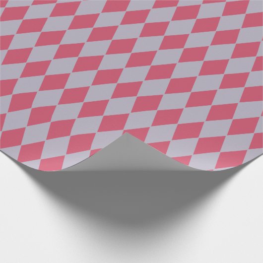 Französische Land-Harlekin-Flieder u. Rose Geschenkpapier (Ecke)