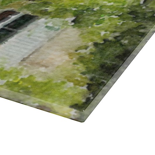 Französische Land-Hütte in Provence Schneidebrett (Ecke)