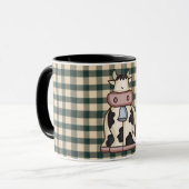 Französische Land-Kuh-Kaffeetasse Tasse (Vorderseite Links)