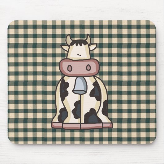 Französische Land-Kuh Mousepad (Vorne)