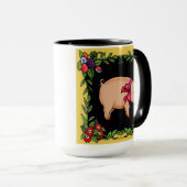 Französische Land-Schwein-    Tasse (VorderseiteRechts)