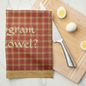 Französische Land-Ziegelstein-Senf-Amerikaner MoJo Geschirrtuch (Viertel Falte)