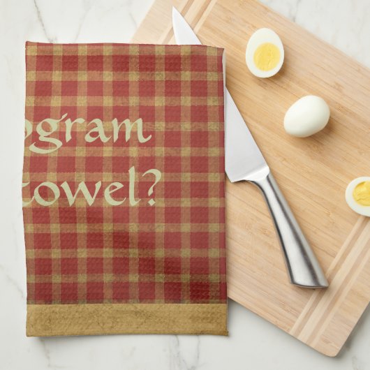 Französische Land-Ziegelstein-Senf-Amerikaner MoJo Geschirrtuch (Viertel Falte)