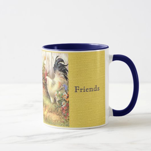 Französische Landbarnyard-Freund-Kaffeetasse-Tasse Tasse (Rechts)