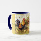 Französische Landbarnyard-Freund-Kaffeetasse-Tasse Tasse (Vorderseite Links)