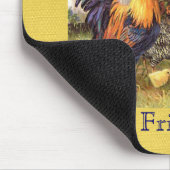 Französische Landbarnyard-Freunde Mousepad (Ecke)