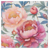 Französische Landdekoration Rosa und Pfirsichpfirs Stoff (Nahaufnahme)