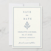 Französische Landhochzeit Hydrangea Libelle Save The Date (Vorderseite)