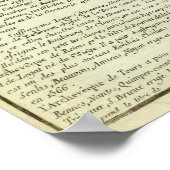 Französische Landkarte Poster (Ecke)