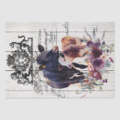 Französische Landkühe Seidenpapier (Vorderseite)