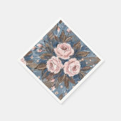 Französische Landrose Serviette (Ecke)