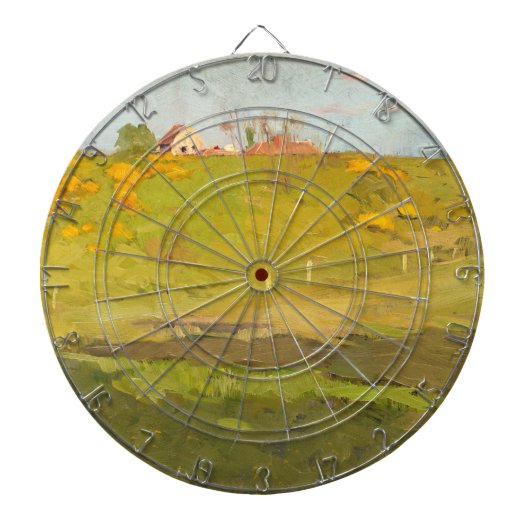 Französische Landschaft des ländlichen Raums (von  Dartscheibe (vorne)