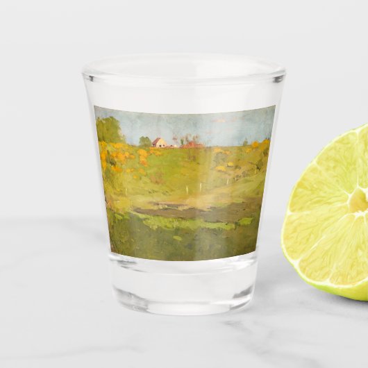 Französische Landschaft des ländlichen Raums (von Schnapsglas (Vorderseite)