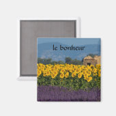 Französische Landschaft Magnet (Vorderseite/Rückseite)