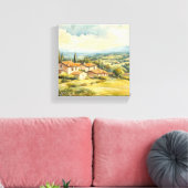 Französische Landschaft Rolling Hills Art Leinwanddruck (Insitu (Wohnzimmer))