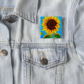 Französische Landschaft Sonnenblume Button (Beispiel)