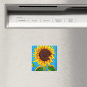 Französische Landschaft Sonnenblume Magnet (In Situ (Geschirrspüler))