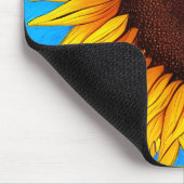 Französische Landschaft Sonnenblume Mousepad (Ecke)