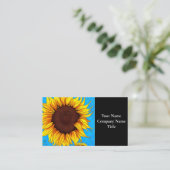 Französische Landschaft Sonnenblume Visitenkarte (Stehend Vorderseite)