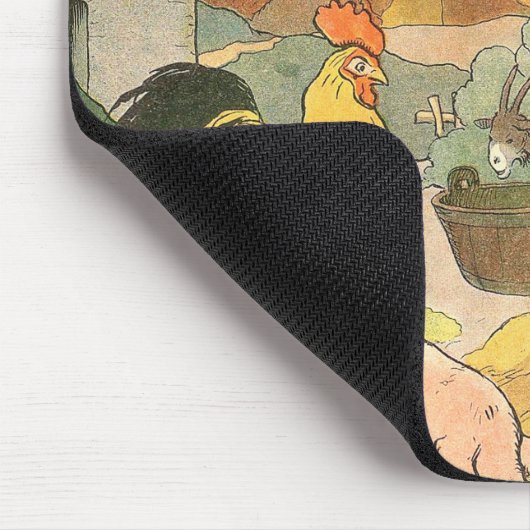 Französische Landtiere Mousepad (Ecke)