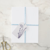 Französische Lavendel-Blume mit eigener Marke - Ge Geschenkanhänger (Mit Garn)