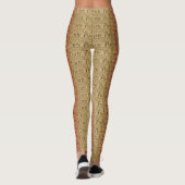 Französische Leggings auf der Postkarte (Rückseite)