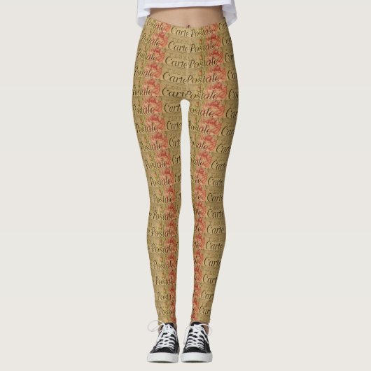 Französische Leggings auf der Postkarte (Vorderseite)