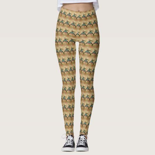 Französische Leggings auf der Postkarte (Vorderseite)