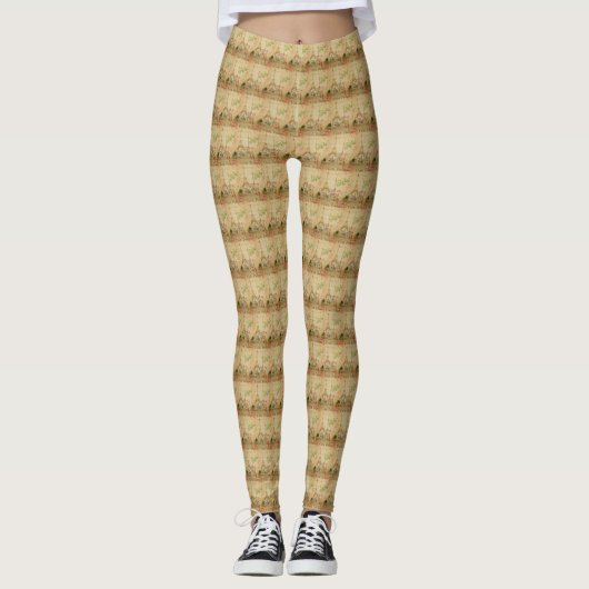Französische Leggings auf der Postkarte (Vorderseite)