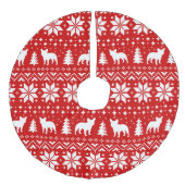 Französische Leinenimitat Weihnachtsbaumdecke (Vorderseite)