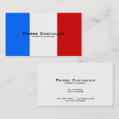 Französische Lektionen/französischer Lehrer/Flagge Visitenkarte (Vorne/Hinten)