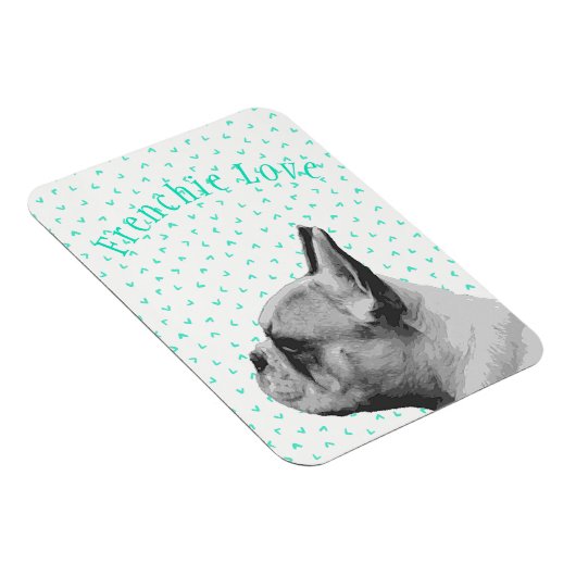 Französische Liebe - Französisches Bulldog & Fun A Magnet (Rechte Seite)