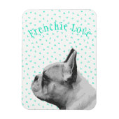 Französische Liebe - Französisches Bulldog & Fun A Magnet (Vertikal)