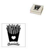 Französische Liebe Gummistempel (Stempel)