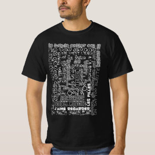 Französische Lieder (weiß & schwarz) T-Shirt
