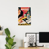 Französische Likör-Werbung Art-Déco Vintag Poster (Heimbüro)
