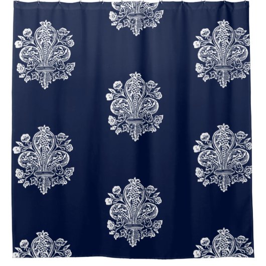 Französische Lilie der Renaissance Duschvorhang (Vorderseite)