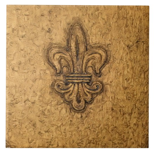 Französische Lilie New Orleans des Karneval-| Fliese (Vorderseite)