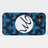 Französische Lilie Pattern Classic Case-Mate iPhone Hülle (Rückseite (Horizontal))