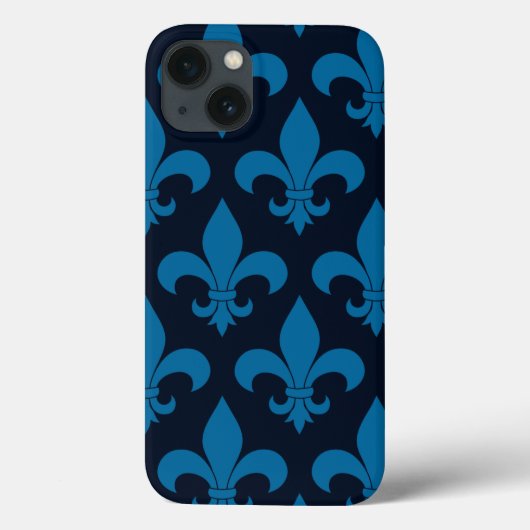 Französische Lilie Pattern Classic Case-Mate iPhone Hülle (Rückseite)