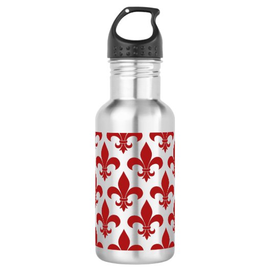 Französische Lilie Pattern Classic Edelstahlflasche (Vorderseite)