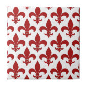 Französische Lilie Pattern Classic Fliese (Vorderseite)