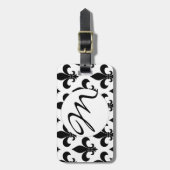 Französische Lilie Pattern Classic Gepäckanhänger (Vorderseite vertikal)