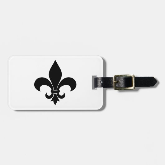Französische Lilie Pattern Classic Gepäckanhänger (Vorderseite horizontal)