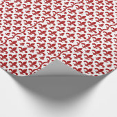 Französische Lilie Pattern Classic Geschenkpapier (Ecke)