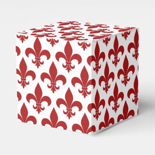 Französische Lilie Pattern Classic Geschenkschachtel (Vorderseite)