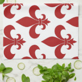 Französische Lilie Pattern Classic Geschirrtuch (Gefaltet)