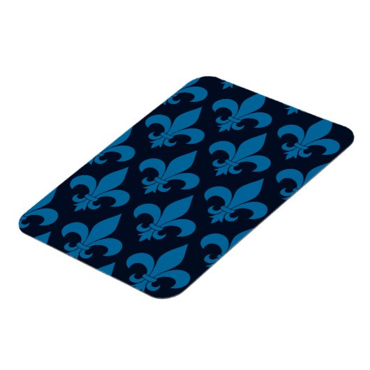 Französische Lilie Pattern Classic Magnet (Linke Seite)